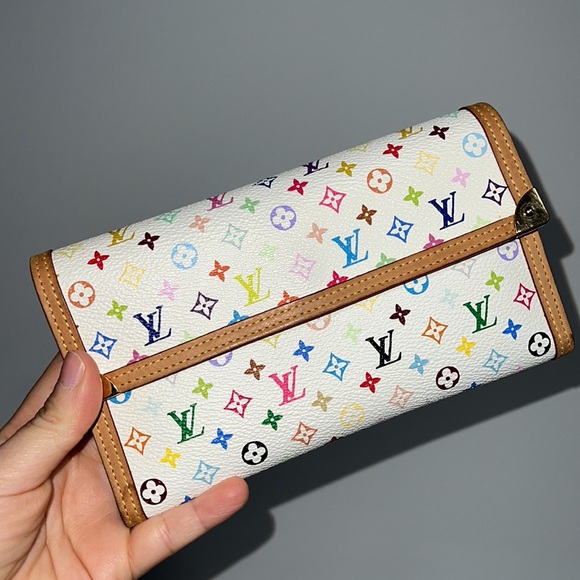 Louis Vuitton × Murakami Limited Edition Monogram Multicolor Porte Tresor Wallet - Picture 3 of 13